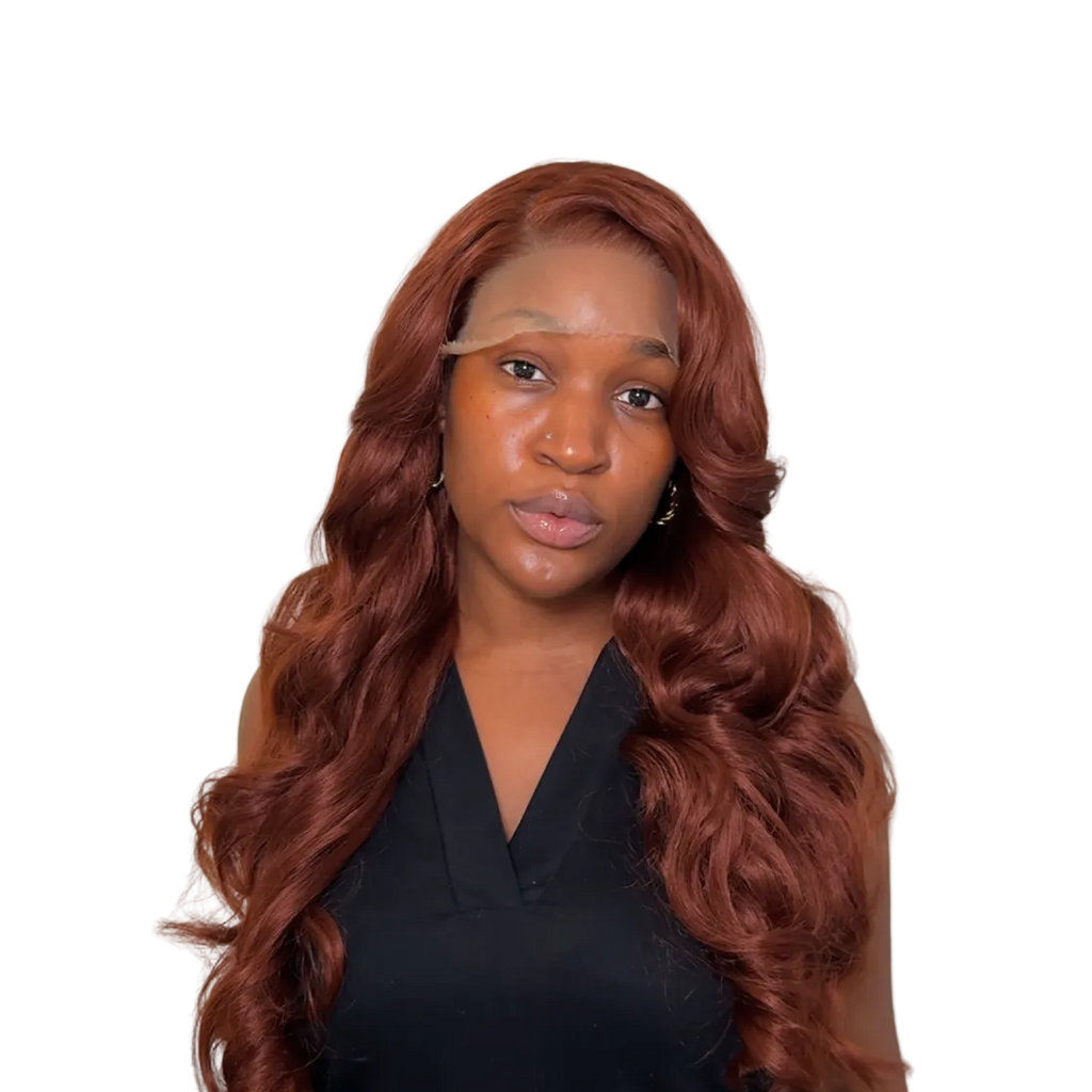 Zara — Long Reddish Brown Loose Wavy | Pre Styled Lace Front Wig