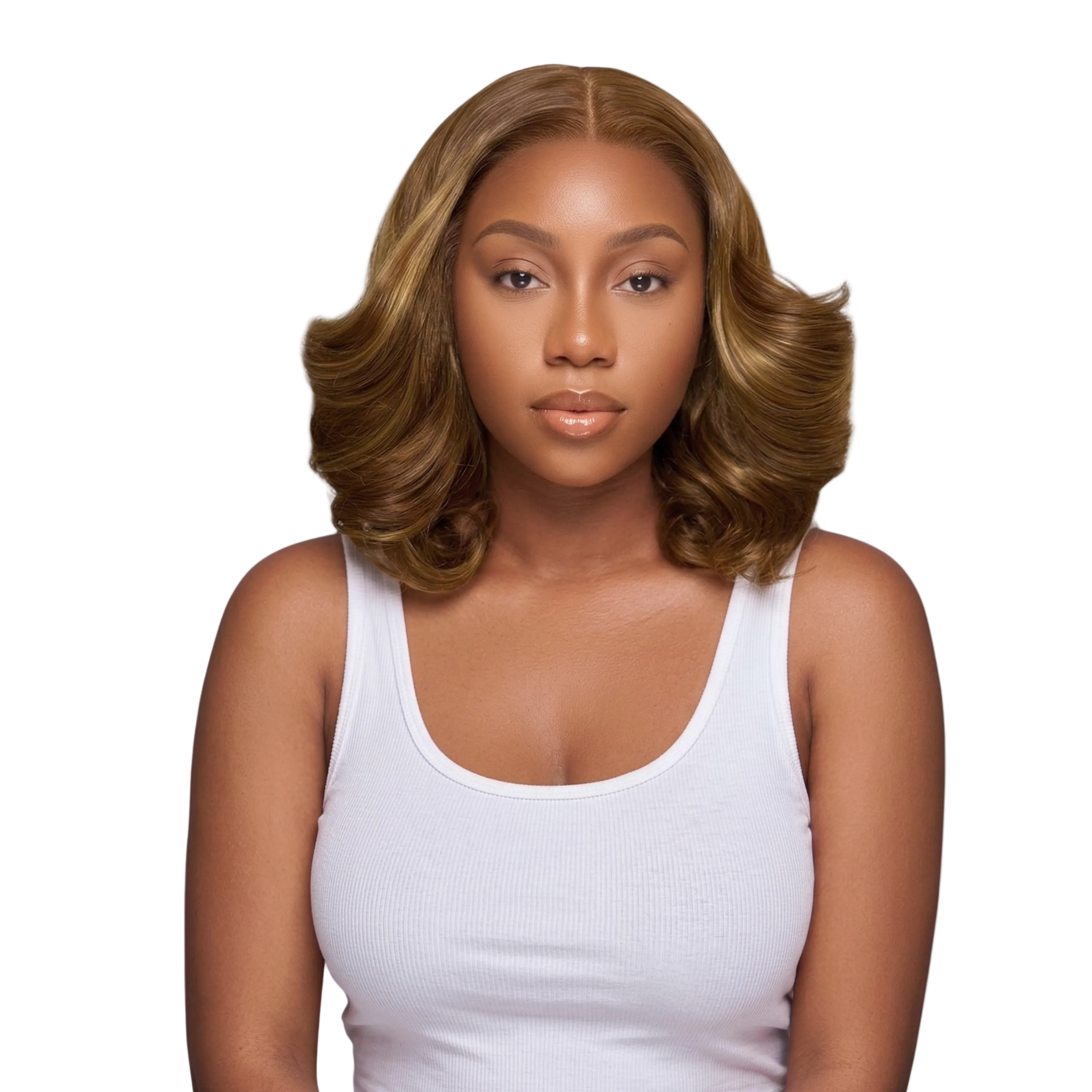 Zoe — Honey Brown Bouncy Bob | Pre Styled Lace Front Wig